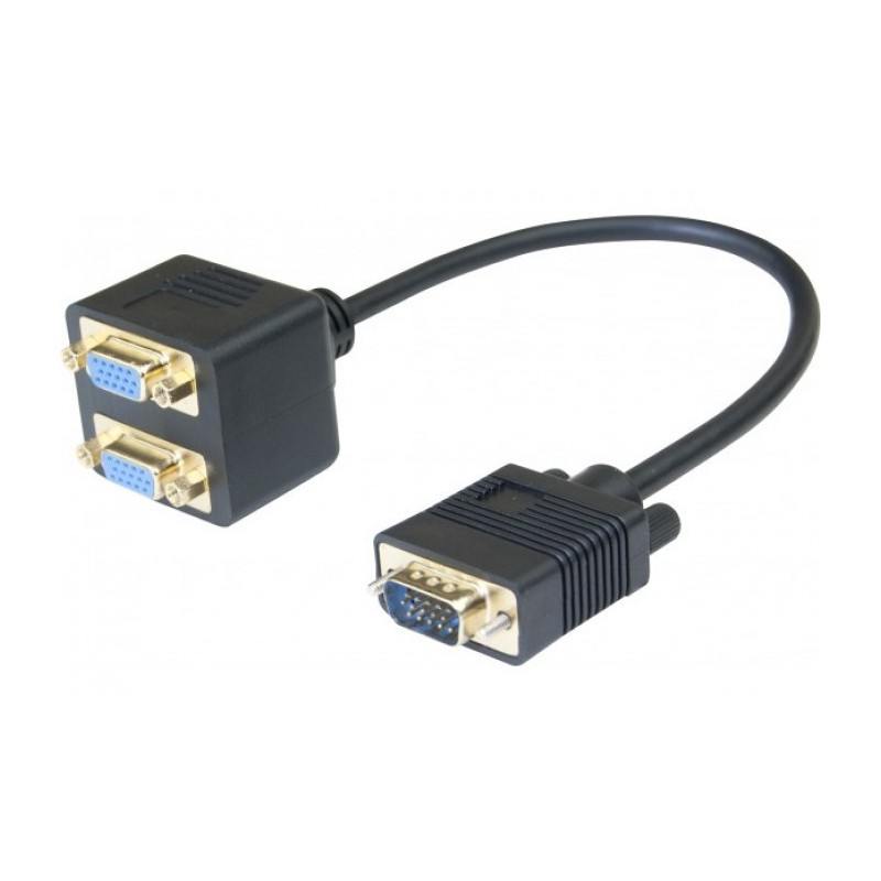 ADAPTATEUR VGA (M) vers 2x VGA (F) * doubleur de VGA * 137036