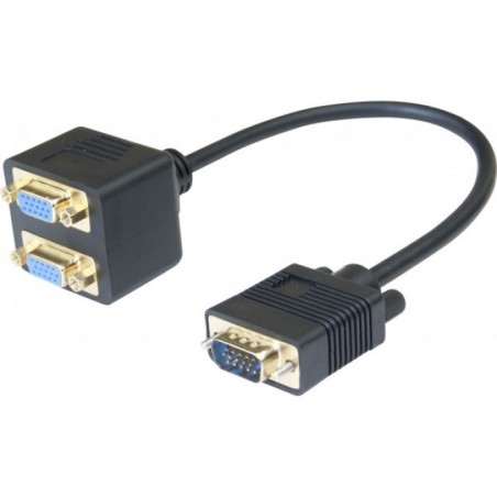 ADAPTATEUR VGA (M) vers 2x VGA (F) * doubleur de VGA * 137036