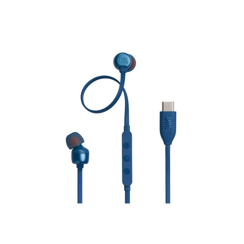 JBL Tune 310C Wired in-Ear Type C Earphones Bleu