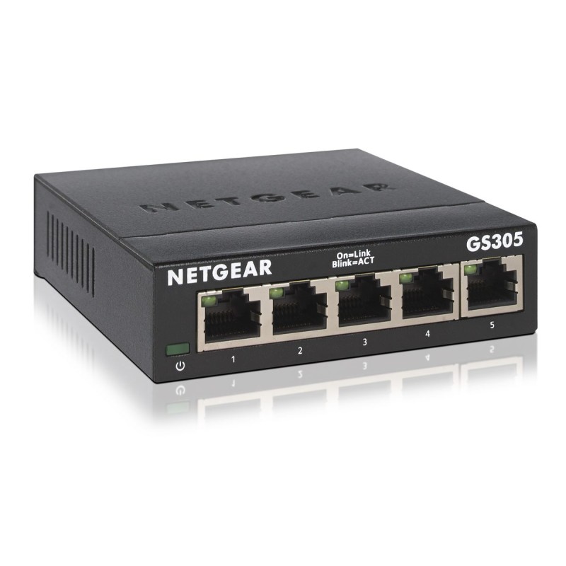 SWITCH NON MANAGEABLE 5 PORTS 10/100/1000 RJ45 METAL