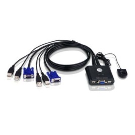ATEN CS-22U * Switch KVM 2 PORTS VGA/USB +CABLES * 253522
