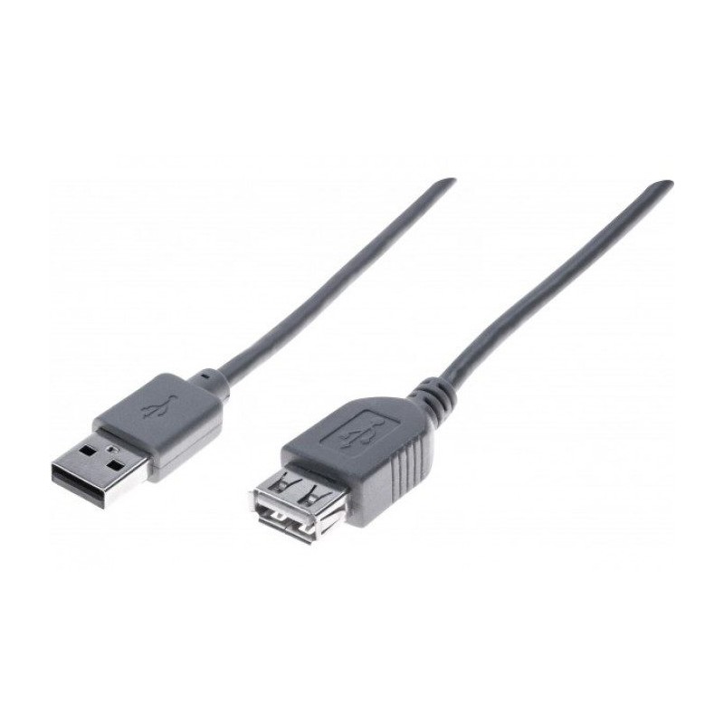 Rallonge USB2.0 Type-A/A Grise 1m * 532412