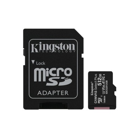 MicroSD 512Go Kingston UHS-I Canvas Select+ c10 U3 * TCP 4.60€ incl.