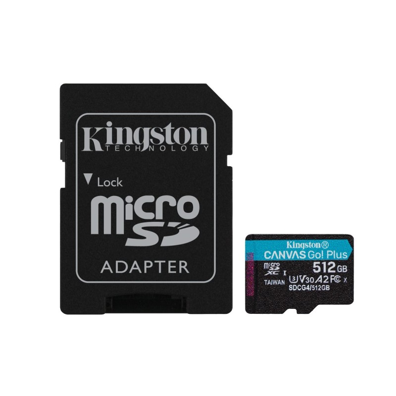 MicroSD 512Go Kingston UHS-I Canvas Go!+ c10 U3 V30 * TCP 4.60€ incl.