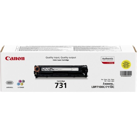 TONER CANON 731 YELLOW pour LBP7100/7110/8230/8280