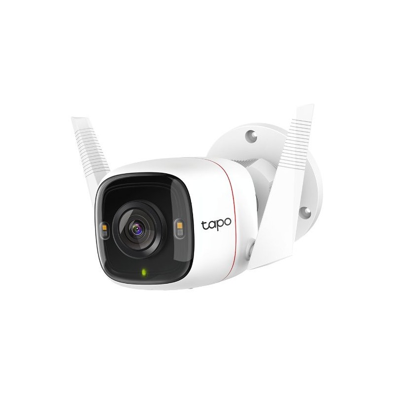 Caméra réseau 4 Mégapixels Extérieur 2K - Nocturne- 30 m NO BATTERIE 30 m Couleur vision nocturne -15 fps - Alexa, Googl