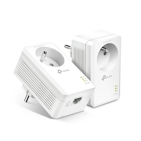 ! Pack 2 adaptateurs CPL 1000 Mbits avec prise - 1 x Réseau (RJ-45)