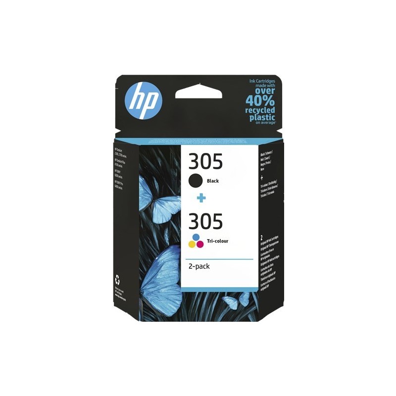 HP 305 - Dual Pack - Cartouche Noire & 3-couleurs (MC24)