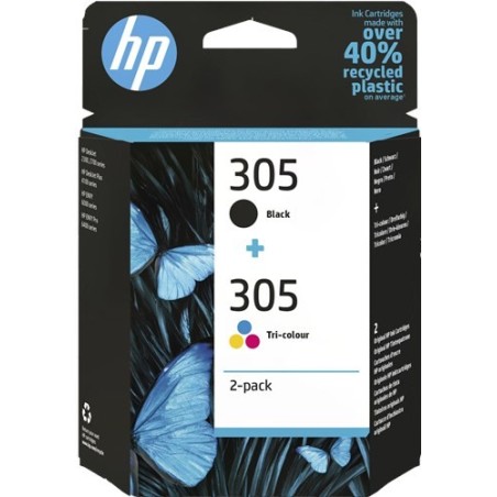HP 305 - Dual Pack - Cartouche Noire & 3-couleurs (MC24)