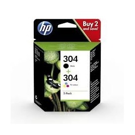 HP 304 - Pack 2 cart - Noir et couleur (mc24)