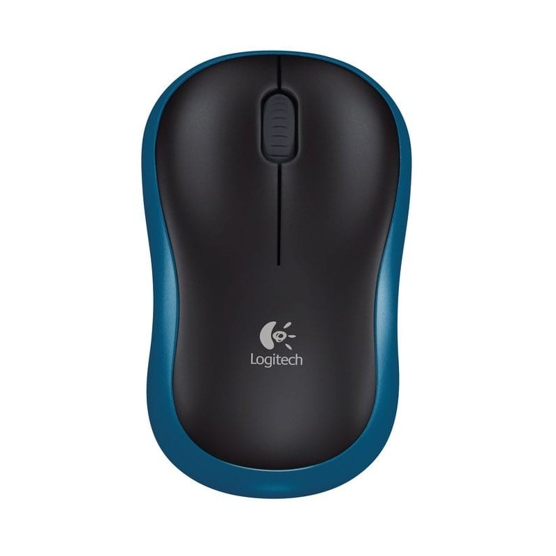 & Logitech Wireless Mouse M185 (Bleu)