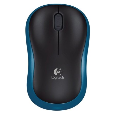 & Logitech Wireless Mouse M185 (Bleu)