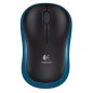 & Logitech Wireless Mouse M185 (Bleu)