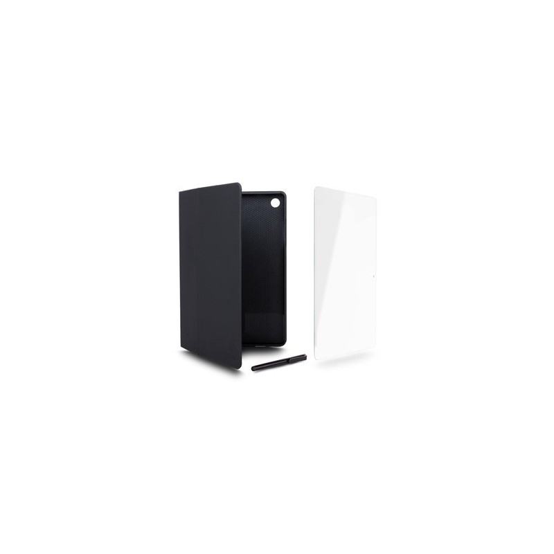 Pack pour tab Samsung A11+ (Housse+protection verre trempé+stylet)