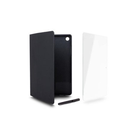 Pack pour tab Samsung A11+ (Housse+protection verre trempé+stylet)