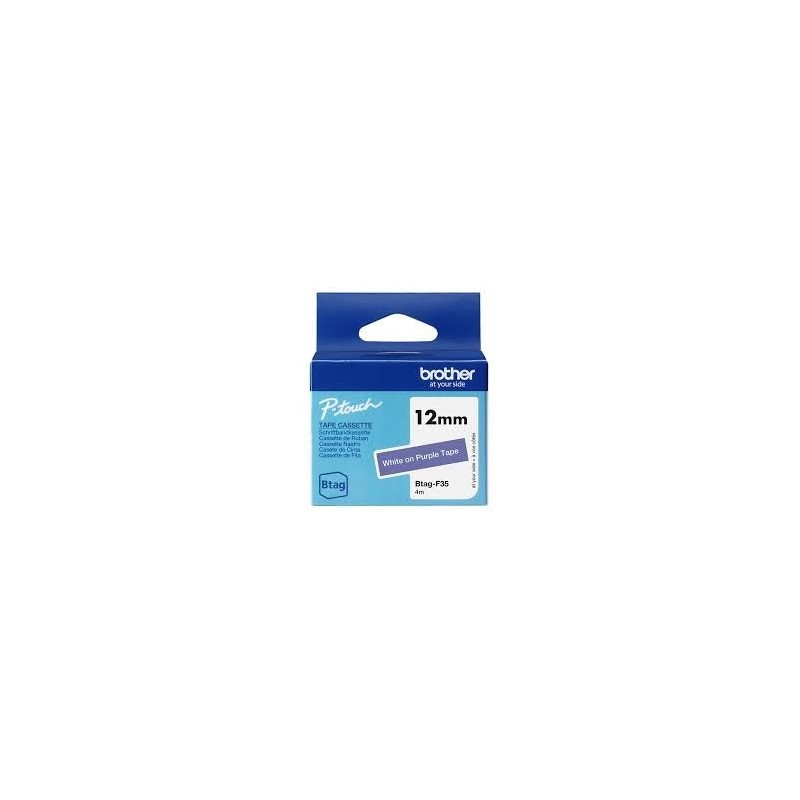 BROTHER 12MM BTAGF35 BLANC SUR VIOLET