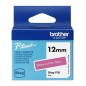 BROTHER 12MM BTAGP35 BLANC SUR ROSE