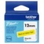 BROTHER 12MM BTAGF631 NOIR SUR JAUNE