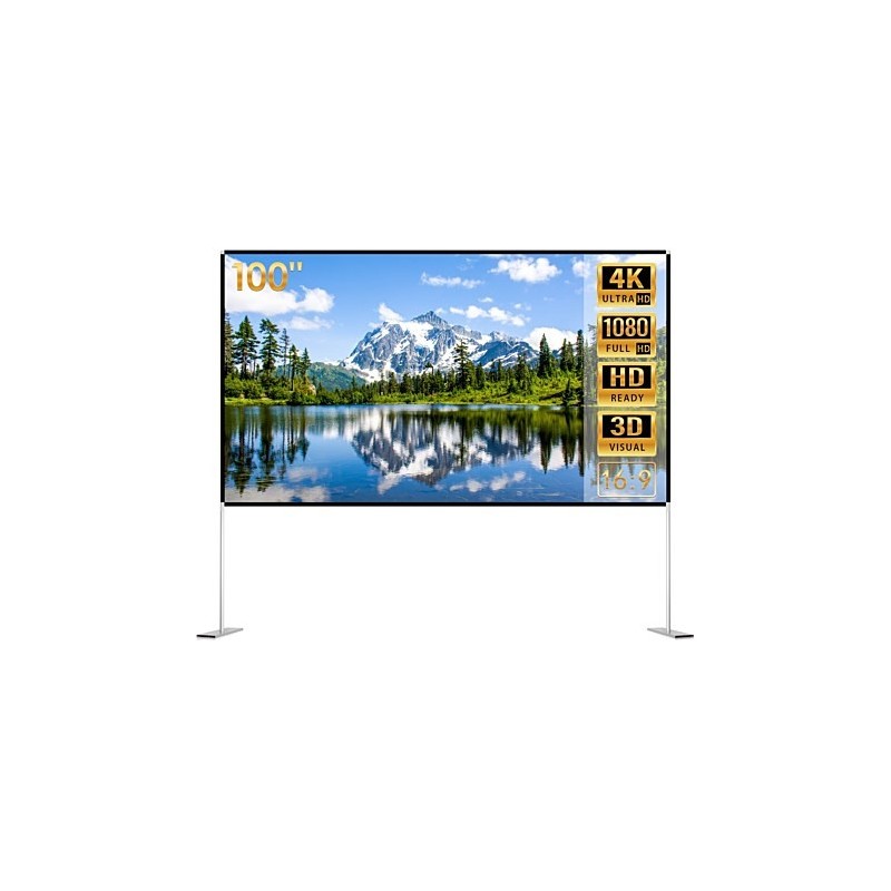 ECRAN DE PROJECTION PORTABLE 100''