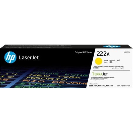 TONER HP 222A Jaune 1200 pages