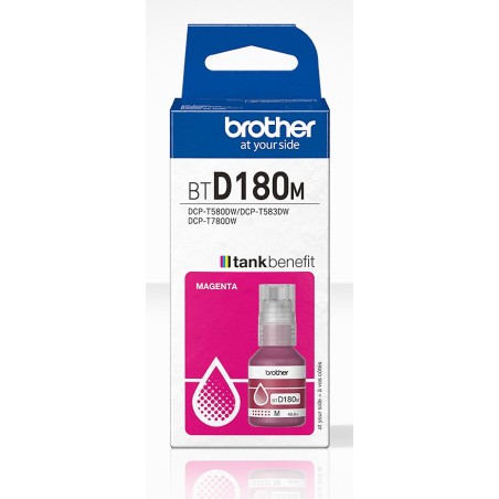 Bouteille d'encre Brother BTD180C - Magenta / COMMANDE