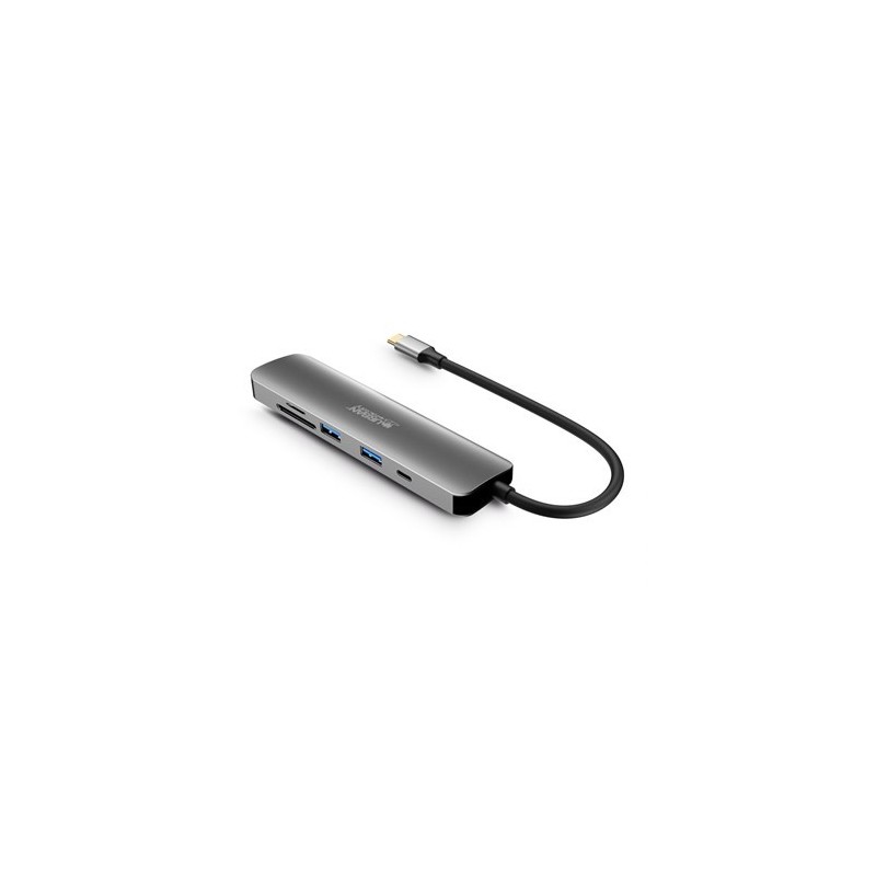 URBAN FACTORY station d'accueil 6en1 USB-C / 2 USB-A / 1HDMI / 2 Card