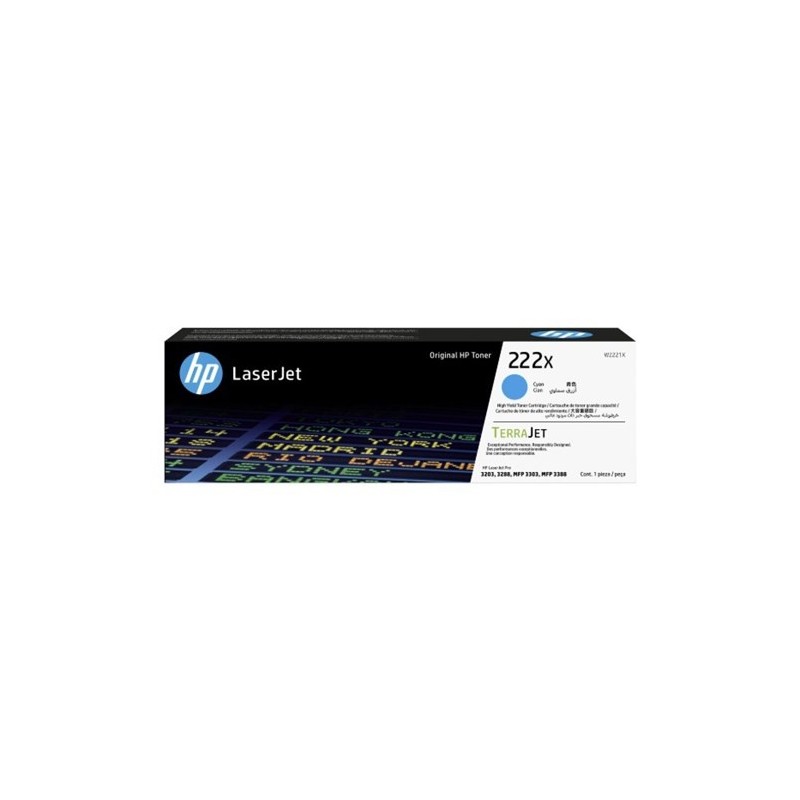 TONER HP 222X Cyan 2500 pages