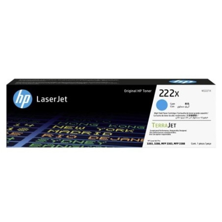 TONER HP 222X Cyan 2500 pages
