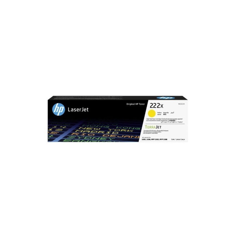 TONER HP 222X Jaune 3200 pages