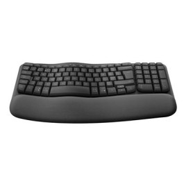 & Logitech Wave Keys for Business - GRAPHITE - FRA - 2.4GHZ/BT COMPATIBILITÉ MULTI-SYSTÈME connexion sans fil Bluetooth®