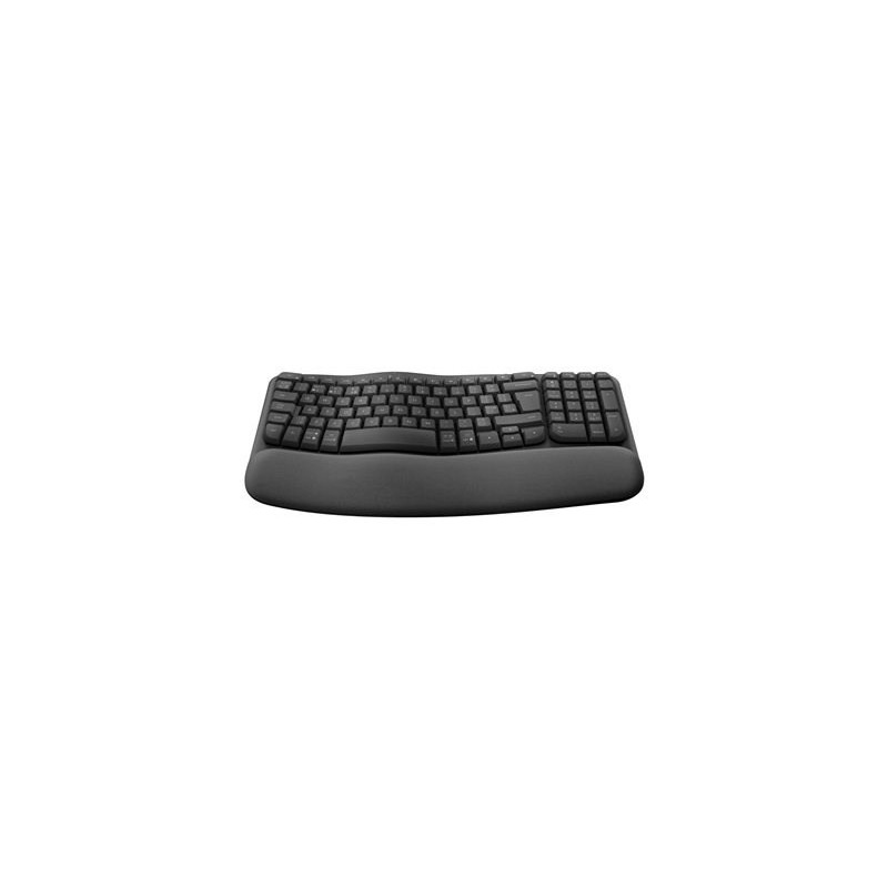 & Logitech Wave Keys for Business - GRAPHITE - FRA - 2.4GHZ/BT COMPATIBILITÉ MULTI-SYSTÈME connexion sans fil Bluetooth®