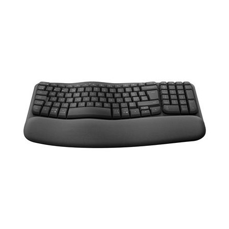& Logitech Wave Keys for Business - GRAPHITE - FRA - 2.4GHZ/BT COMPATIBILITÉ MULTI-SYSTÈME connexion sans fil Bluetooth®