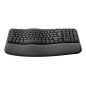 & Logitech Wave Keys for Business - GRAPHITE - FRA - 2.4GHZ/BT COMPATIBILITÉ MULTI-SYSTÈME connexion sans fil Bluetooth®