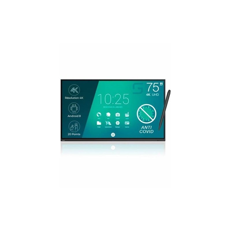 PROMO ST-75-UHD-AND-HP-007-S-LTM* Superglass 75" Wifi+licence inclus