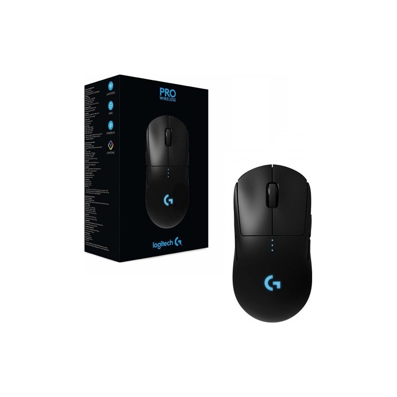 Souris de jeu Optique Logitech PRO Wi-Fi - USB - Câble/sans fil