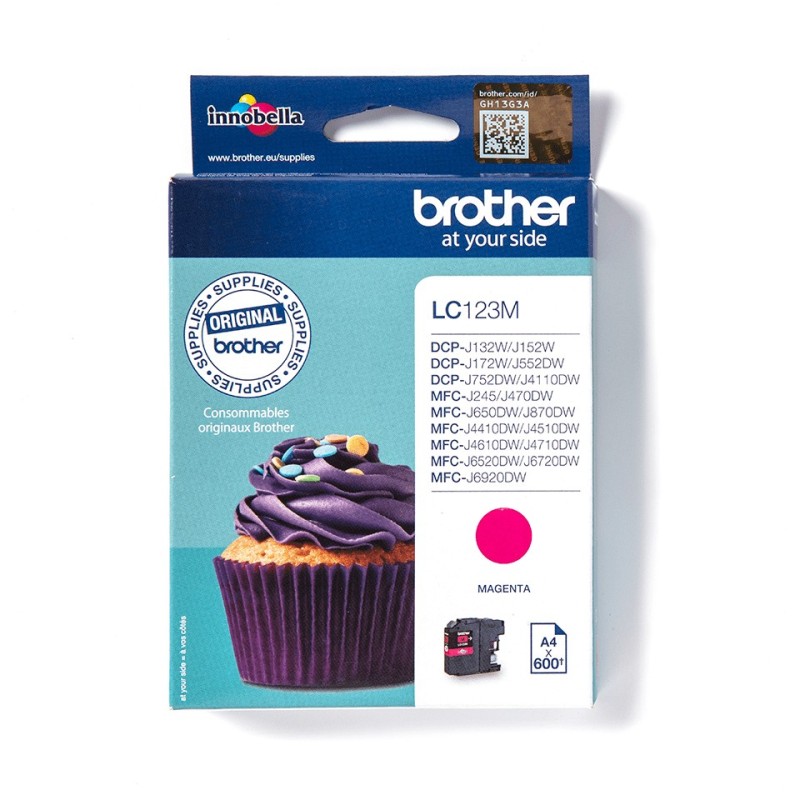 Brother LC123M Ink Jet Magenta (coli/5)