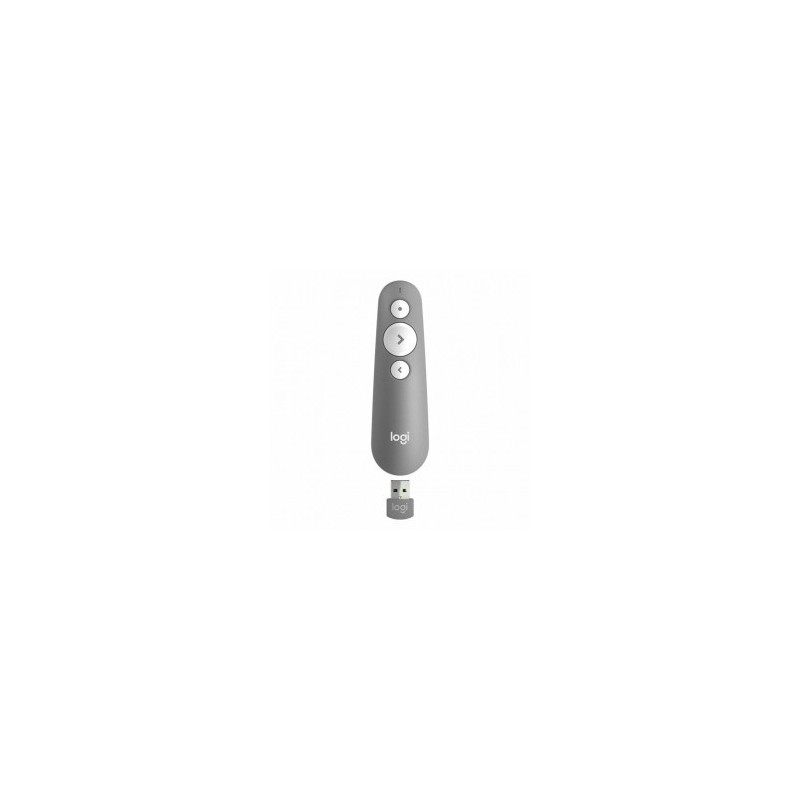 LOGITECH R500s Pointeur Laser Dual (USB+BTO) s/fil 20m PC/Mac * Gris