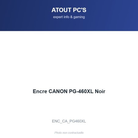Encre CANON PG-460XL Noir