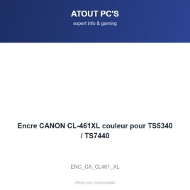 Encre CANON CL-461XL couleur pour TS5340 / TS7440
