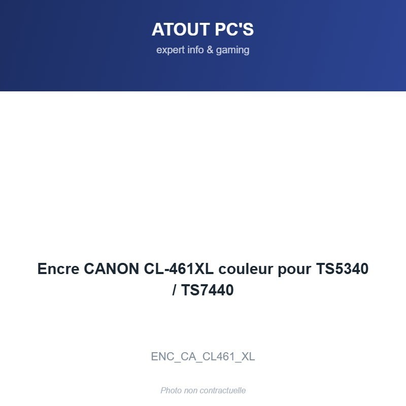 Encre CANON CL-461XL couleur pour TS5340 / TS7440