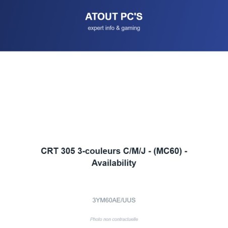 CRT 305 3-couleurs C/M/J - (MC60) - Availability