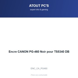 Encre CANON PG-460 Noir pour TS5340 DB