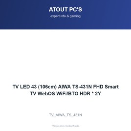TV LED 43 (106cm) AIWA TS-431N FHD Smart TV WebOS WiFi/BTO HDR * 2Y