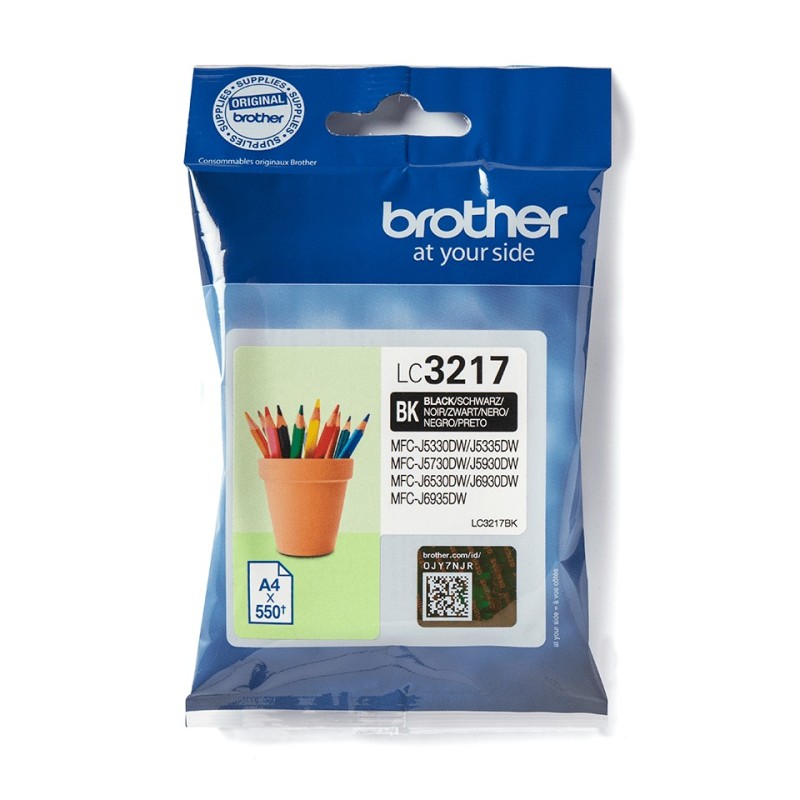 Brother LC3217BK Cart noire 550p (coli/5)