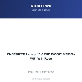 ENERGIZER Laptop 15,6 FHD P6500Y 8/256Go WiFi W11 Rose