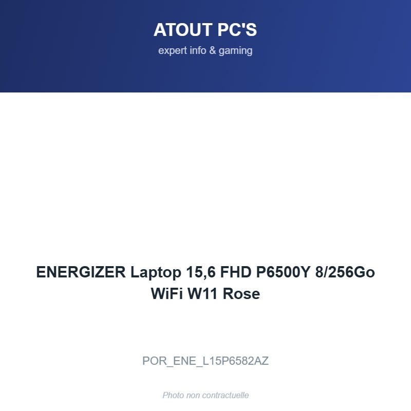 ENERGIZER Laptop 15,6 FHD P6500Y 8/256Go WiFi W11 Rose