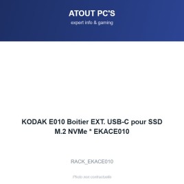 KODAK E010 Boitier EXT. USB-C pour SSD M.2 NVMe * EKACE010