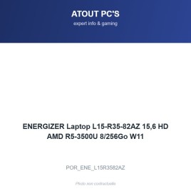 ENERGIZER Laptop L15-R35-82AZ 15,6 HD AMD R5-3500U 8/256Go W11