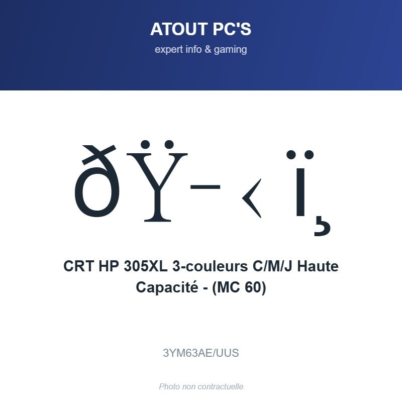 CRT HP 305XL 3-couleurs C/M/J Haute Capacité - (MC 60)