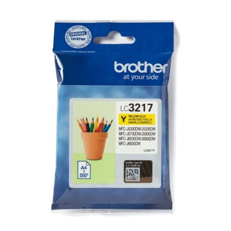 Brother LC3217Y Cartouche JE Jaune 550p (coli/5)